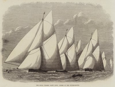 De Koninklijke Thames Yacht Club, Finish van de Cutter-Match door Edwin Weedon